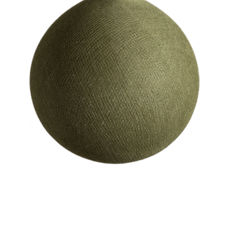 Cotton Ball Lights Kaki - Full Round