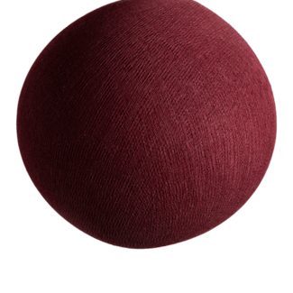 COTTON BALL LIGHTS Dark Red - Full Round