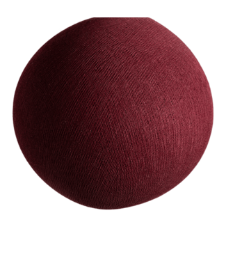 Cotton Ball Lights Dark Red - Full Round