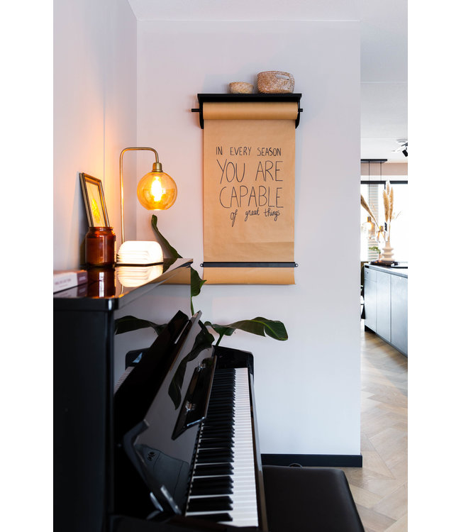 LEDR  Kraft Paper Roller - Black