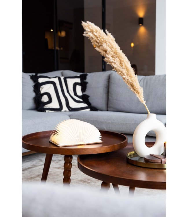 Cotton Ball Lights boek lamp bruin - Walnoot bruin book lamp