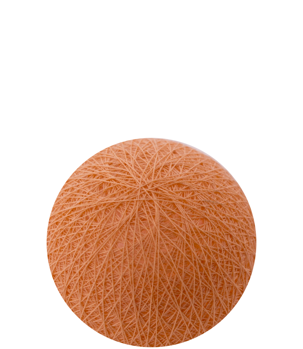 Outdoor Salmon Cotton Ball Lights