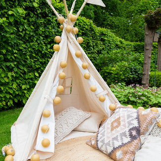 COTTON BALL LIGHTS Outdoor String Light - Oro