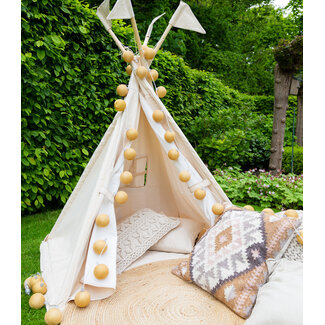 COTTON BALL LIGHTS Outdoor String Light - Oro