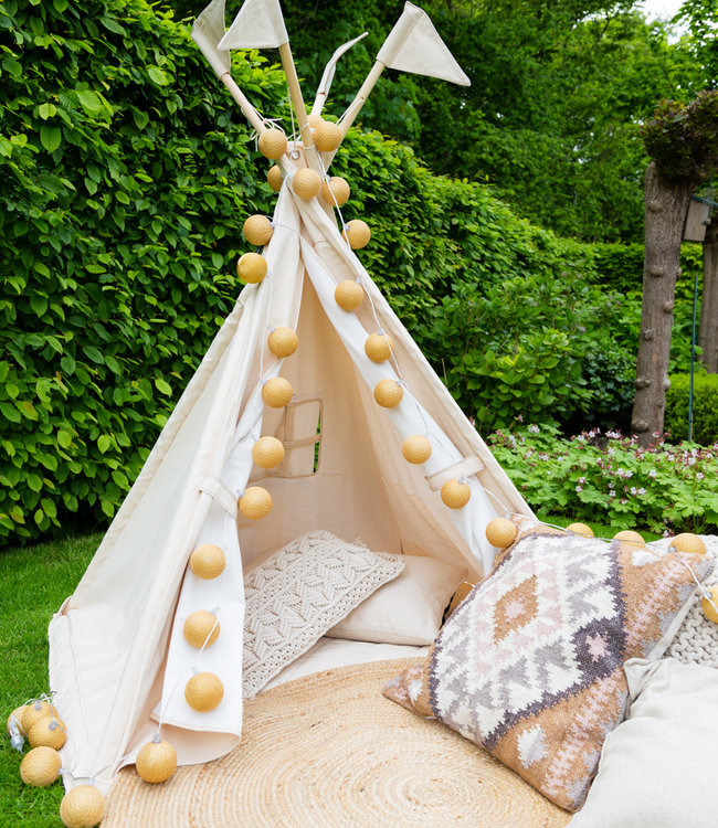 Außerhalb Lichterkette - Oro - Cotton Ball Lights