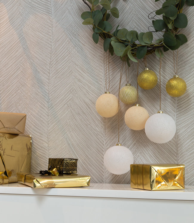 Kerstmis Cotton Balls - Touch of Gold Premium