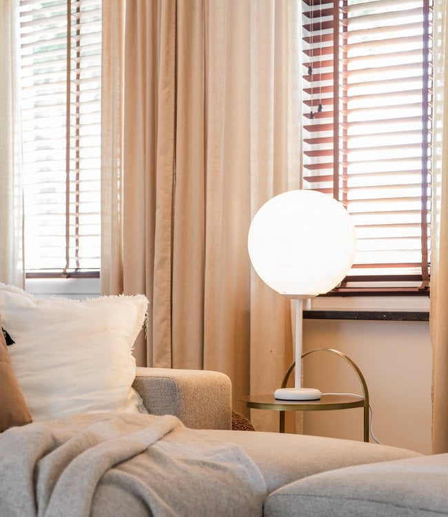 Deluxe standing lamp mid - Cream