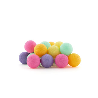COTTON BALL LIGHTS Outdoor String Light - Arco Iris