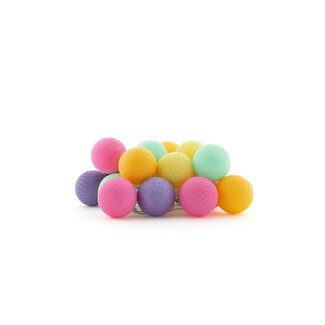 COTTON BALL LIGHTS Outdoor String Light - Arco Iris