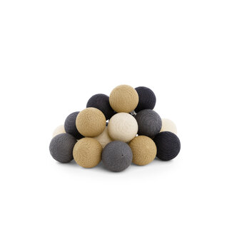 COTTON BALL LIGHTS Outdoor String Light - Concreto