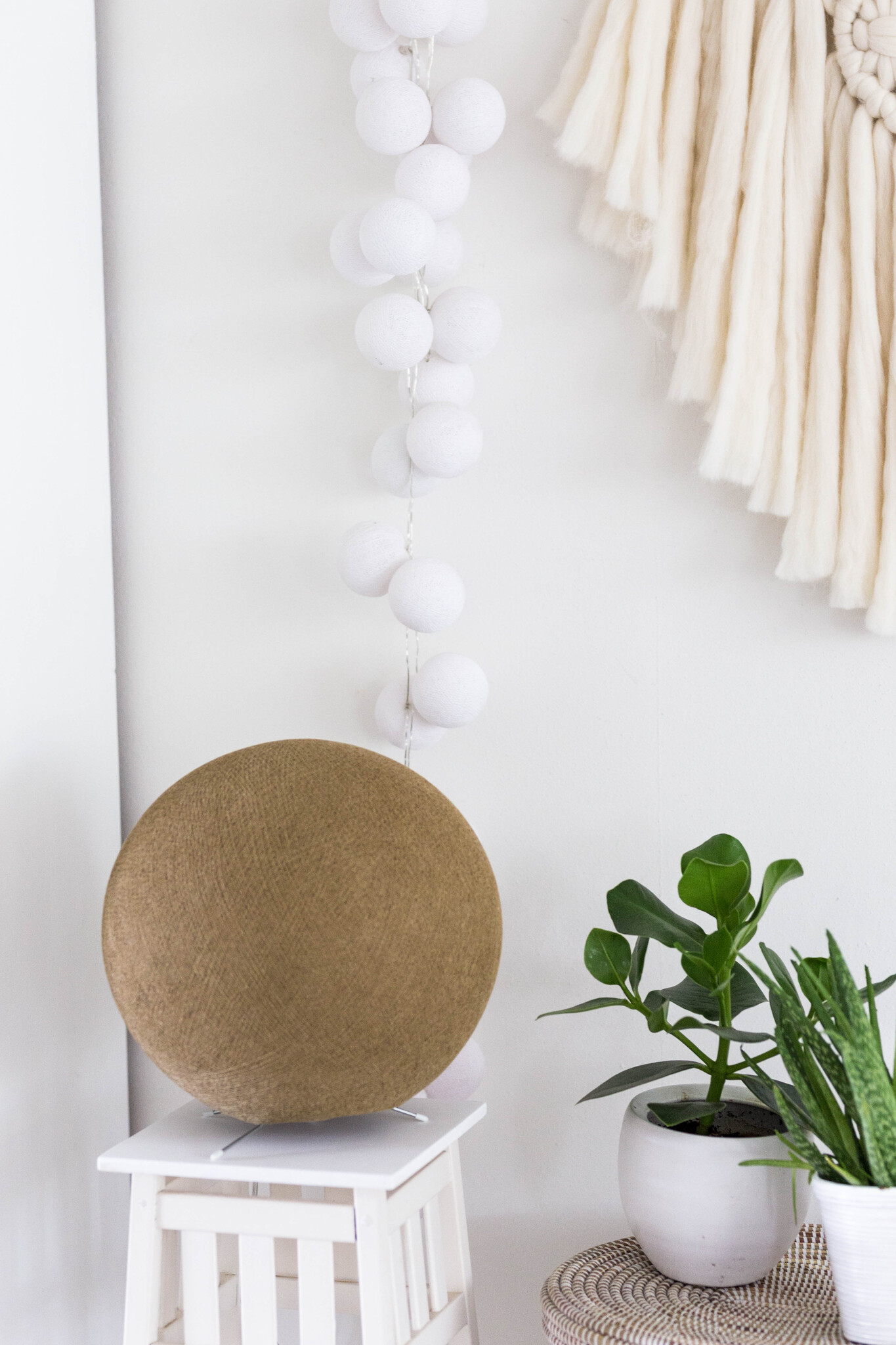 Cotton Ball Lights Staande Lamp Beige Cotton Ball Lights