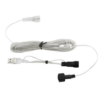 COTTON BALL LIGHTS Outdoor leading cable + USB connector