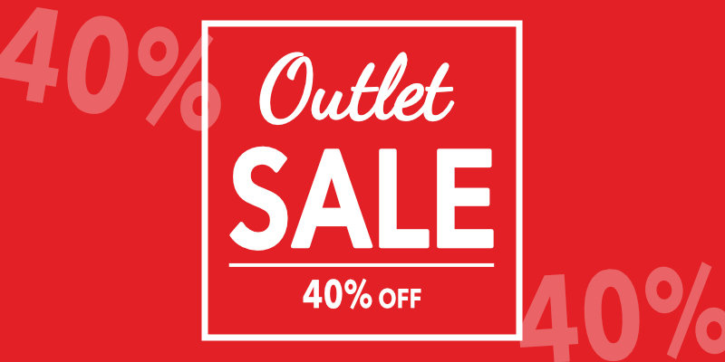 Outlet 40% korting