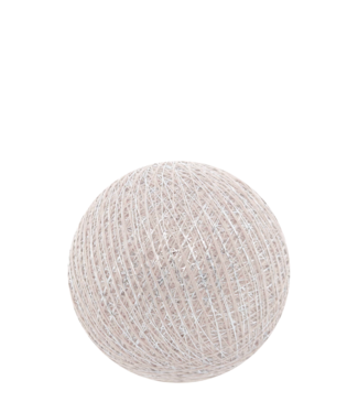 Cotton Ball Lights Indoor Sparkling Silver / Pale Pink