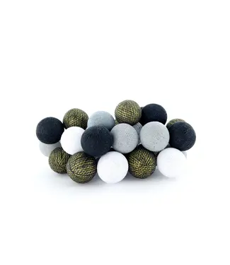 Cotton Ball Lights Sparkling Lichterkette - Gold Antra