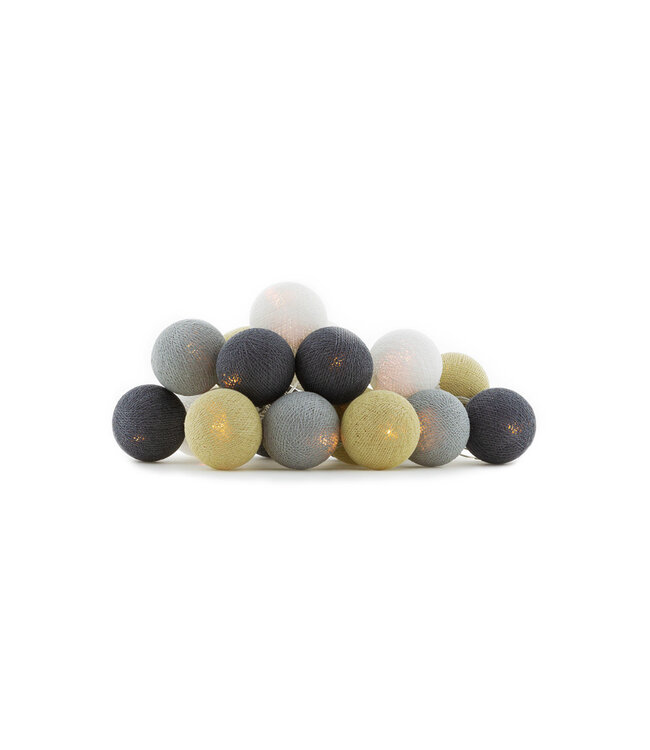 Cotton Ball Lights - Indoor lichtslinger - Sand/Grey