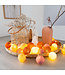 Cotton Ball Lights - Indoor lichtslinger - Rusty - 20 lampjes