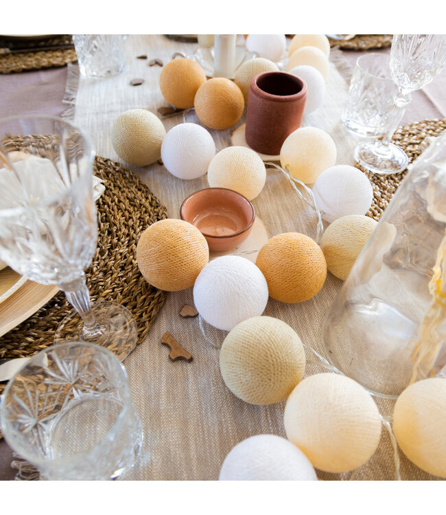 Cotton Ball Lights - Indoor lichtslinger - Creamy