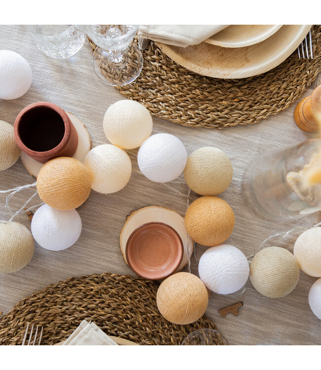 Cotton Ball Lights - Indoor lichtslinger - Creamy