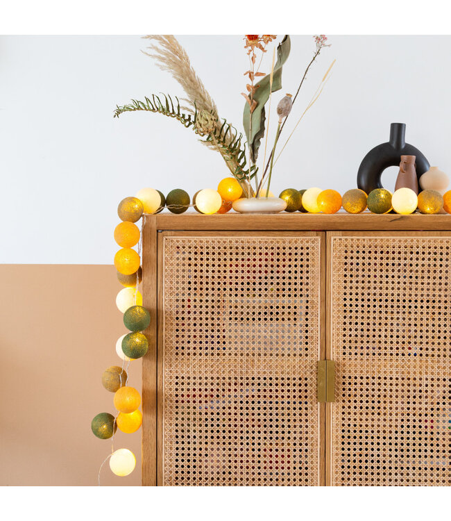 Cotton Ball Lights - Indoor lichtslinger - Jungle - 20 lampjes