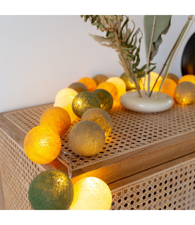 Cotton Ball Lights - Indoor lichtslinger - Jungle - 20 lampjes