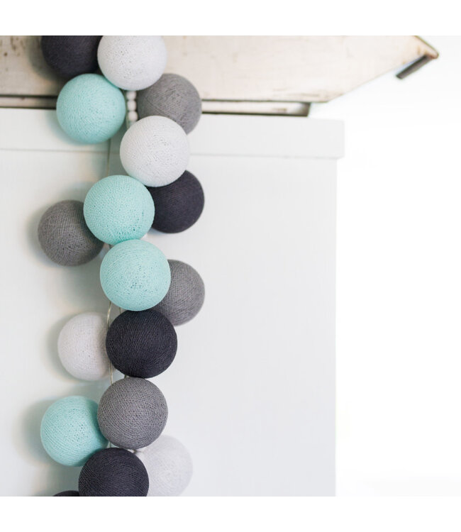 Regular Lichterkette - Aqua Grey