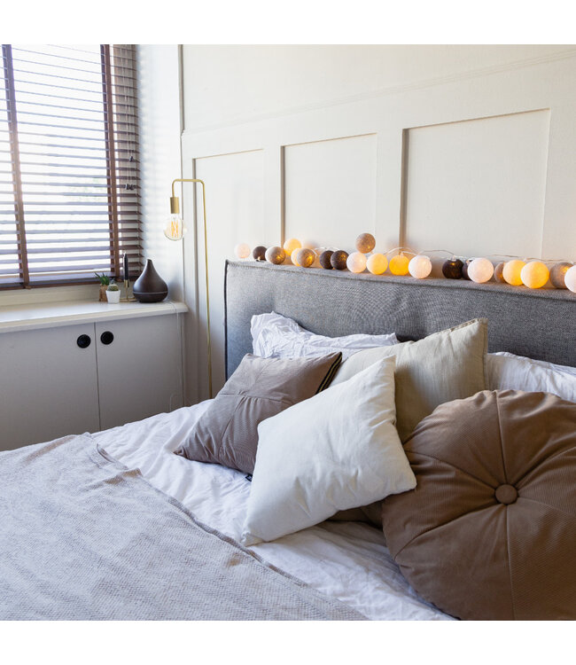 Cotton Ball Lights - Indoor lichtslinger - Taupe