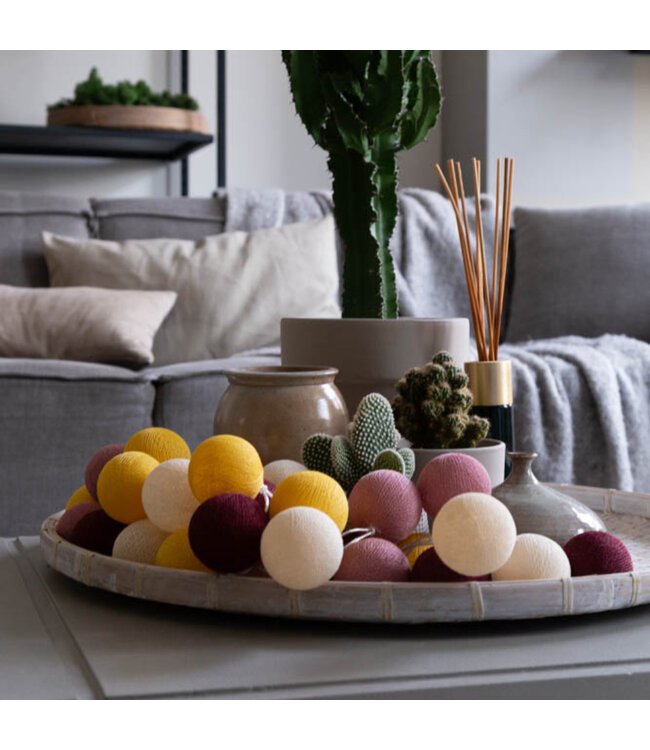 Cotton Ball Lights - Indoor regular lichtslinger - Autumn - 20 lampjes