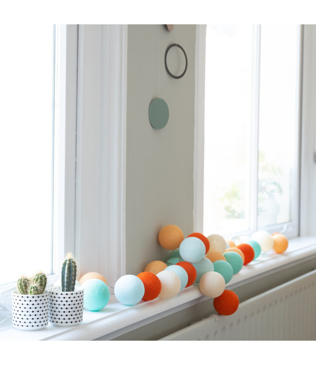 Cotton Ball Lights - indoor Regular lichtslinger - Sunset - 20 lampjes