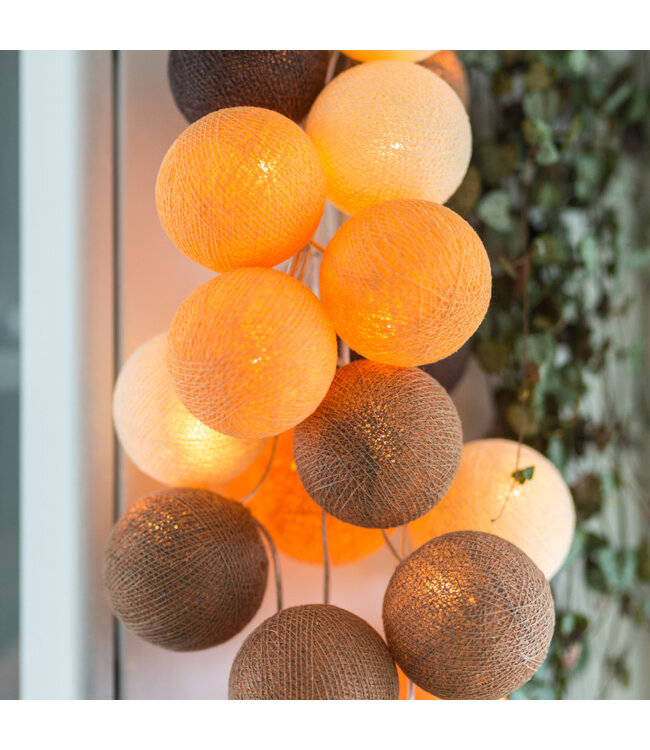 Cotton Ball Lights - Indoor lichtslinger - Clay