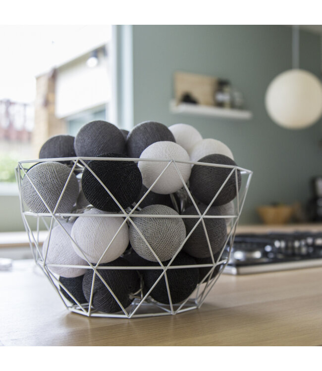 Cotton Ball Lights - Indoor lichtslinger - Antra - 20 lampjes