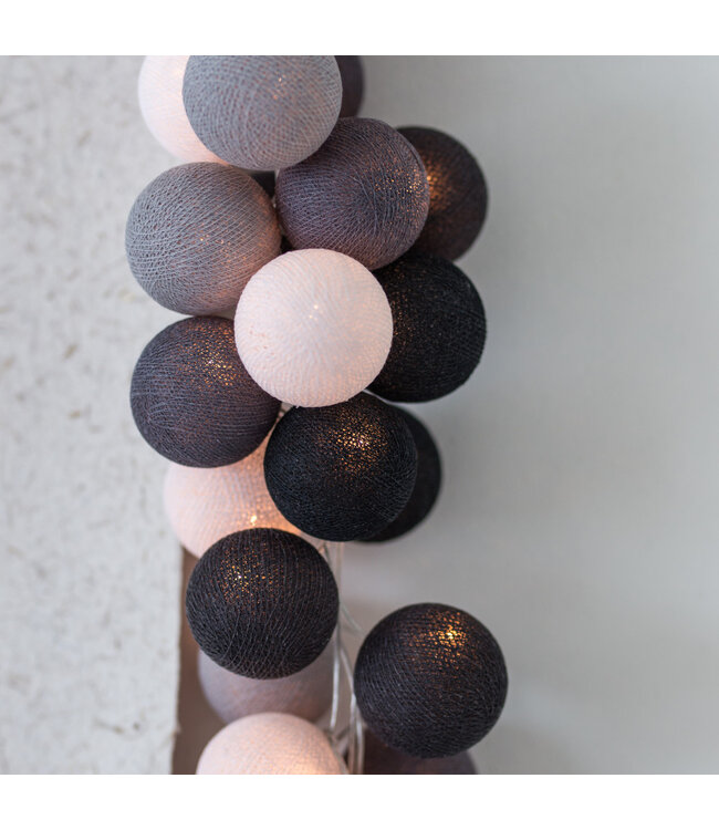 Cotton Ball Lights - Indoor lichtslinger - Antra - 20 lampjes