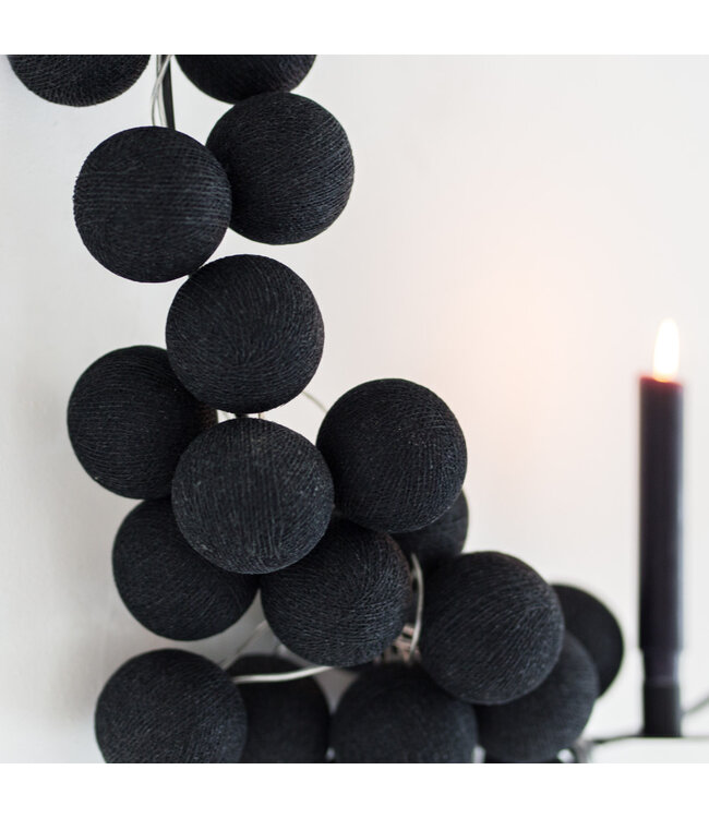 Cotton Ball Lights - indoor lichtslinger - Black