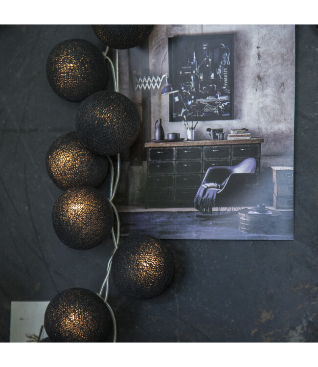 Cotton Ball Lights - indoor lichtslinger - Black