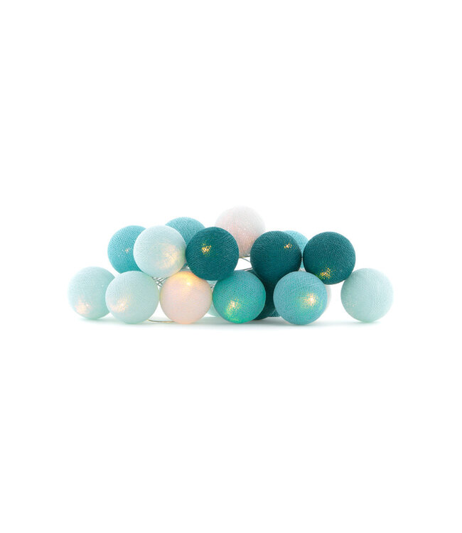 Cotton Ball Lights - Indoor lichtslinger - Aqua