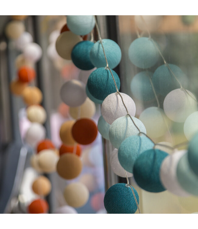 Cotton Ball Lights - Indoor lichtslinger - Aqua