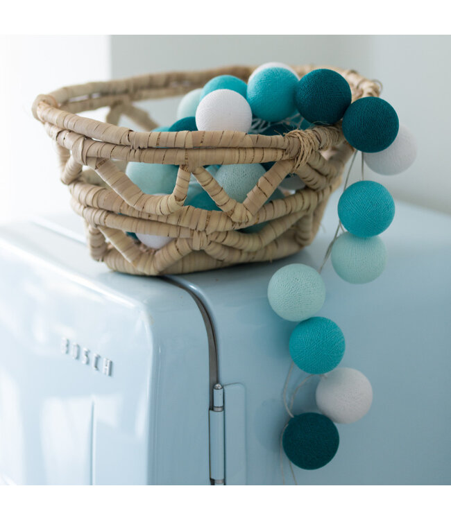 Cotton Ball Lights - Indoor lichtslinger - Aqua - 20 lampjes