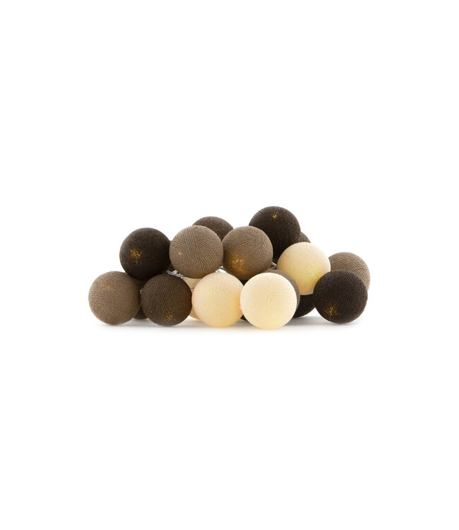 Cotton Ball Lights - Indoor lichtslinger - Brown