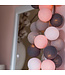 Cotton Ball Lights - Indoor lichtslinger - Pink/Grey