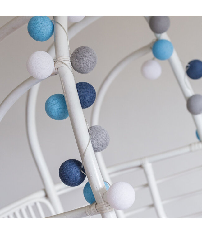 Cotton Ball Lights - Indoor lichtslinger - Sailor Blue - 20 lampjes