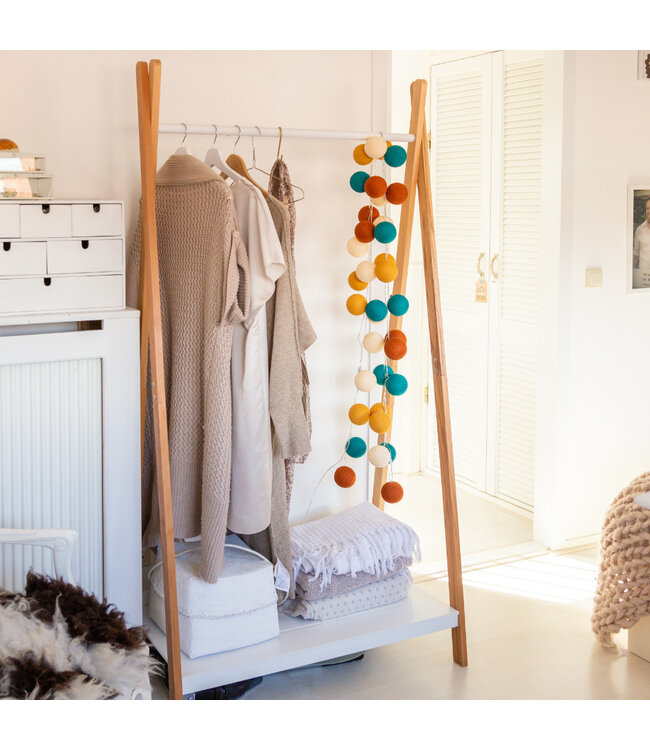 Cotton Ball Lights - Indoor lichtslinger - Indian Summer - 20 lampjes