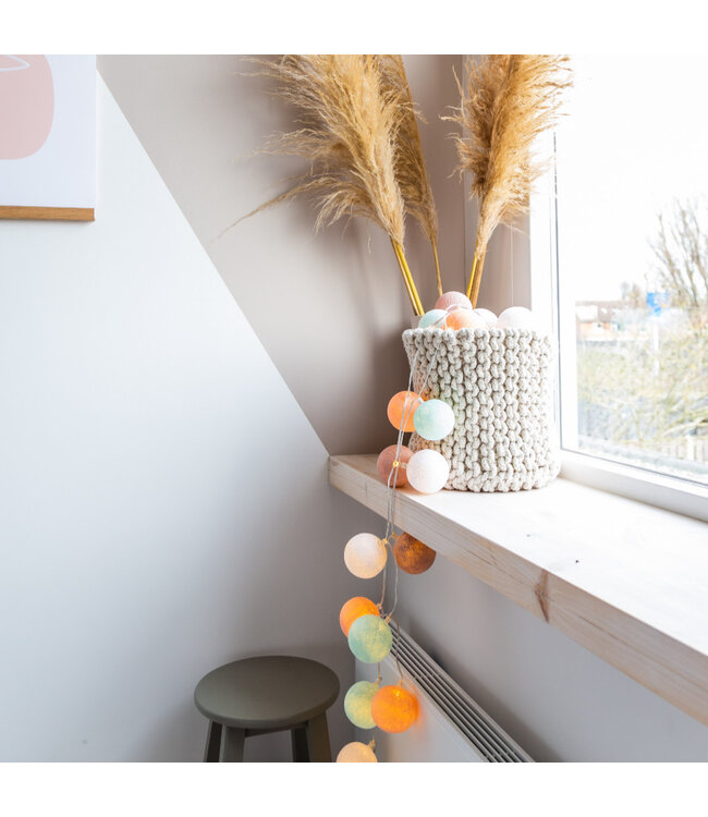 Cotton Ball Lights - Indoor lichtslinger - Macaron