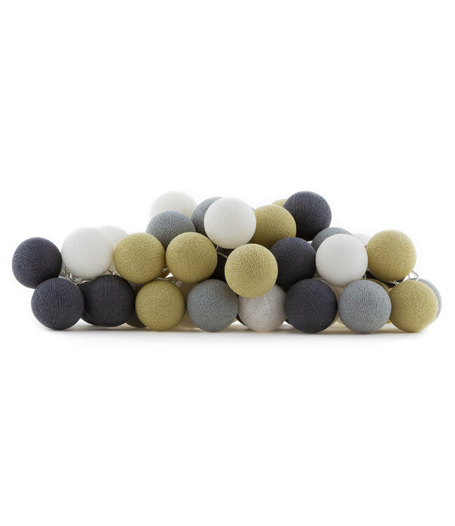 Cotton Ball Lights - Indoor lichtslinger - Sand/Grey