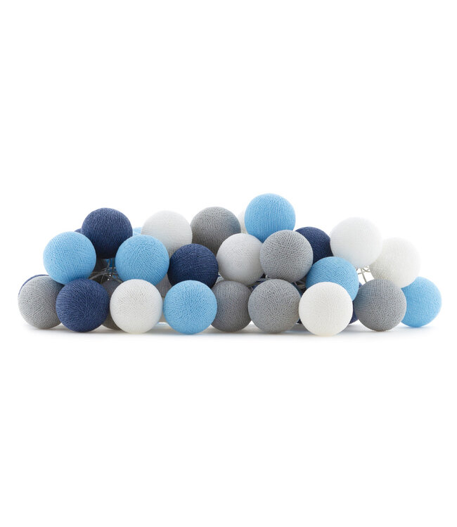 Cotton Ball Lights - Indoor lichtslinger - Sailor Blue - 20 lampjes
