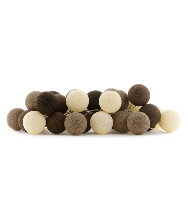 Cotton Ball Lights - Indoor lichtslinger - Brown
