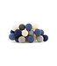 Cotton Ball Lights - Indoor lichtslinger - Steel Blue - 20 lampjes