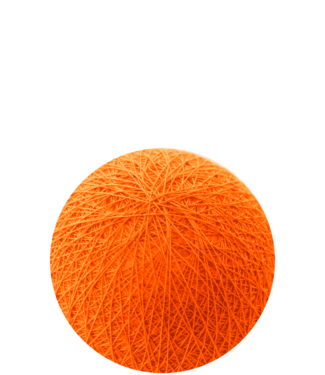 Cotton Ball Lights Outdoor Dutch Orange