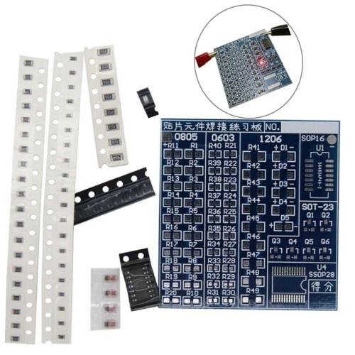 SMD Soldeer leerpakket, PCB inclusief SMD Componenten
