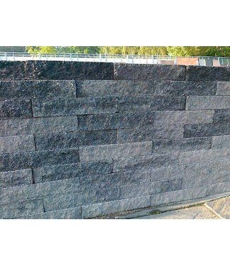 Brickwall gebrochen Grau/Schwarz 30x10x6 cm