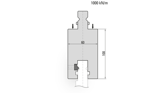 Punch/top-tool distance pieces